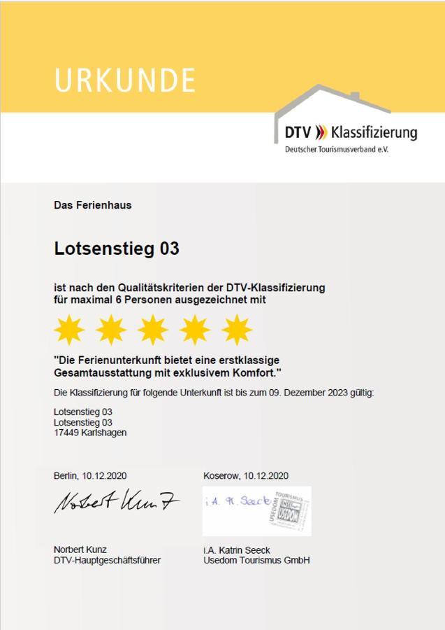 Vila Lotsenstieg 03 Karlshagen Exteriér fotografie